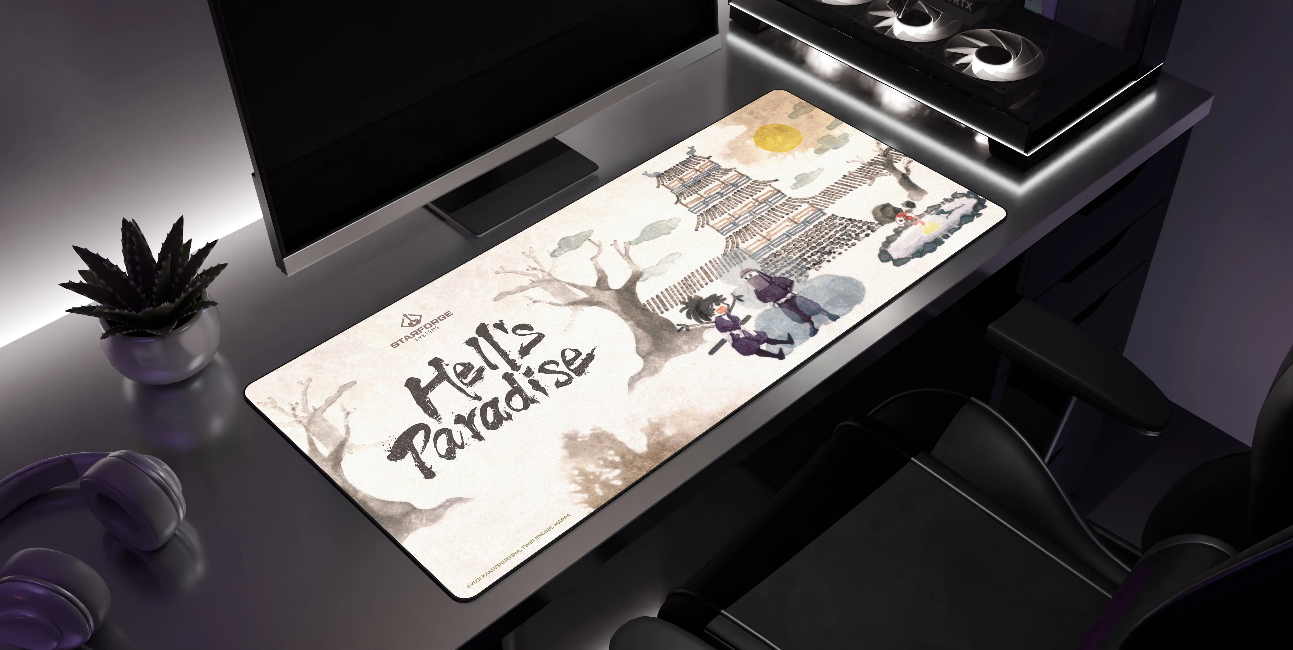 Detailed Plans - Hell's Paradise Desk Mat - Image 3