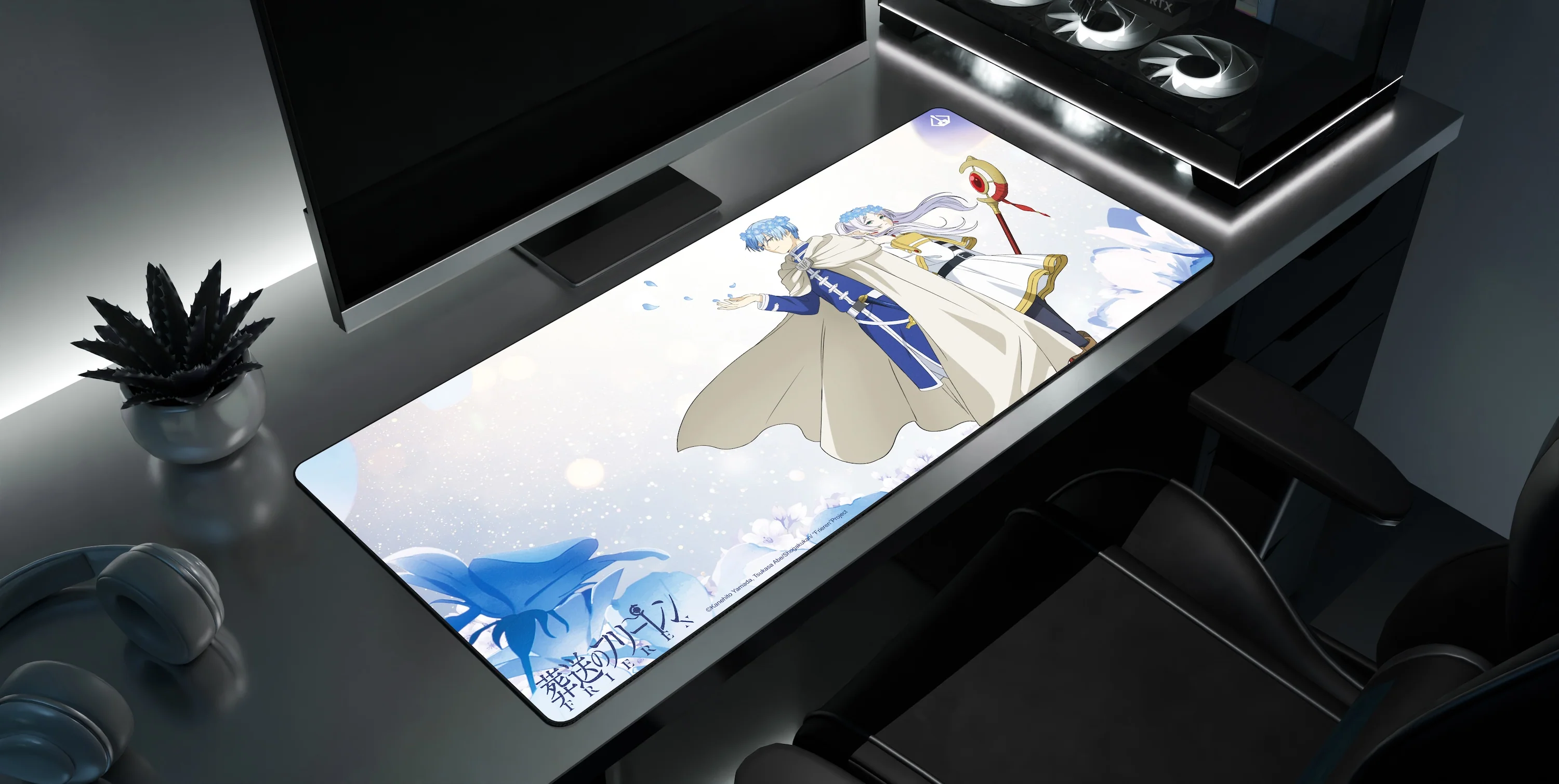Frieren & Himmel - Frieren Desk Mat - Image 3