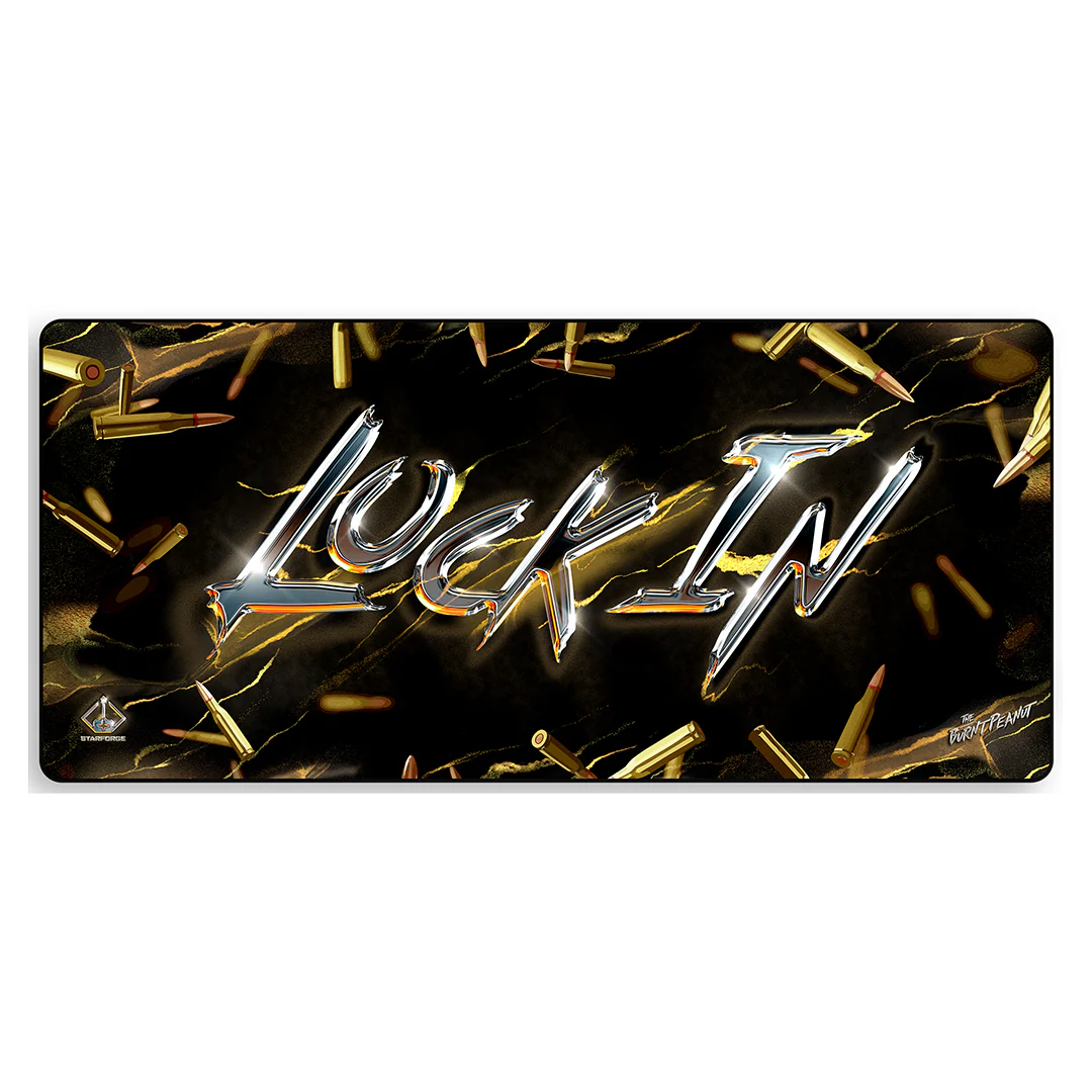 Lock In - Burnt Peanut Desk Mat