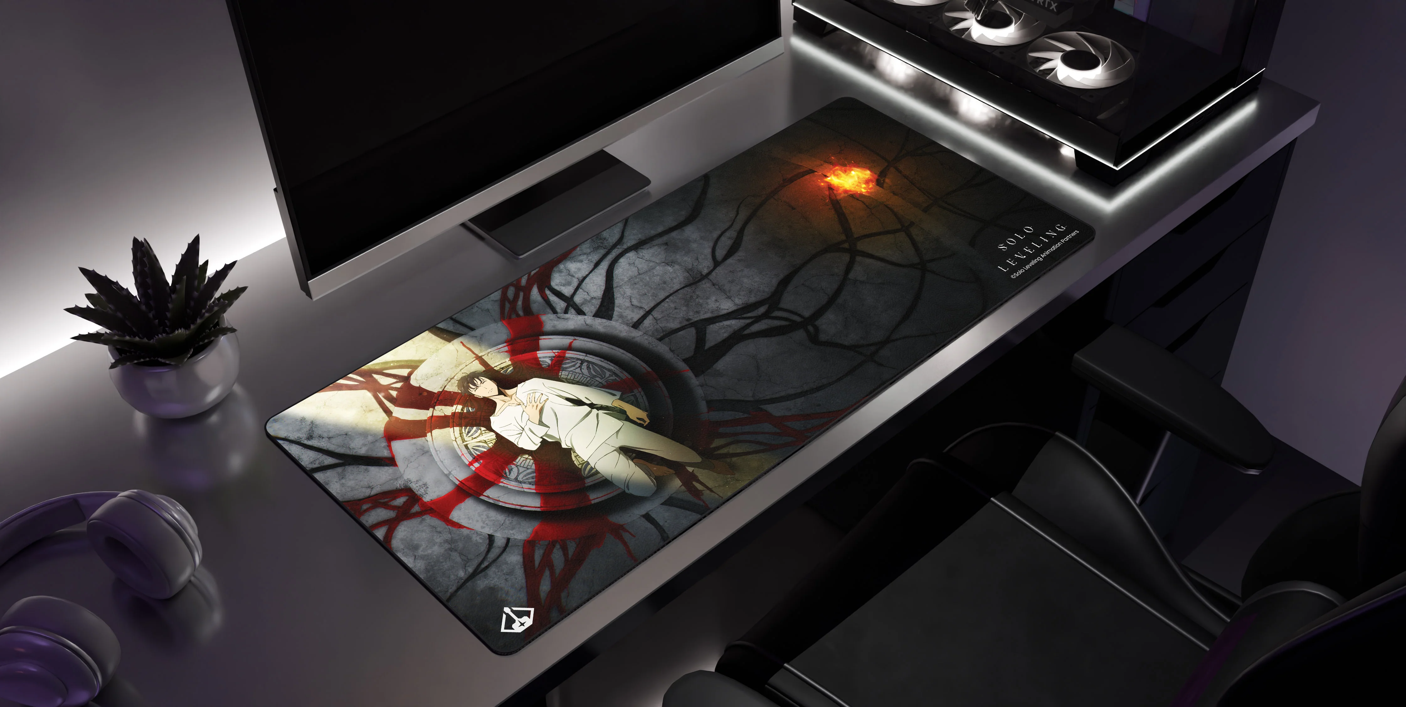 Sung Jinwoo - Solo Leveling Desk Mat - Image 2